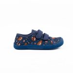 Koel Dud Print Bear Blue Barefoot Gyerek Vászoncipő