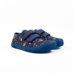 Koel Dud Print Bear Blue Barefoot Gyerek Vászoncipő