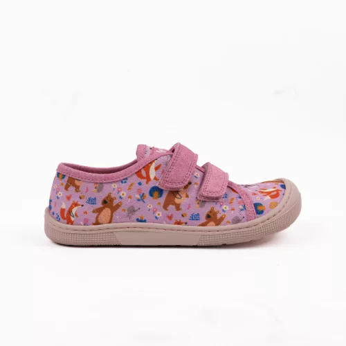 Koel Dud Print Bear Pink Vászon Félcipő