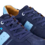 Koel Ila Suede 3.0 Navy Retro Bőr Barefoot Sneaker
