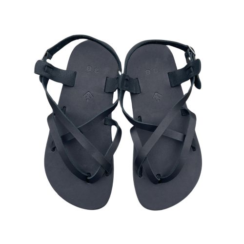 Laboo Leather Black Női Bőr Barefoot Szandál