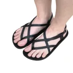 Laboo x Anya Leather Black Női Bőr Szandál
