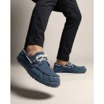 Leguano Moreccasin Blue Unisex Bőr Barefoot Félcipő