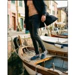 Leguano Moreccasin Blue Unisex Bőr Barefoot Félcipő