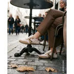Leguano Nightstep Cosy Cream Barefoot Női Bélelt Félcipő