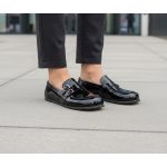 Peerko Flare Obsidian Női Lakkbőr Loafer