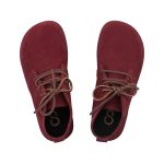 Shapen Berry  Burgundy Bőr Bokacipő