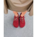 Shapen Berry  Burgundy Bőr Bokacipő