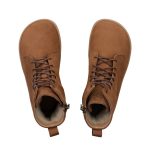 Shapen Cozy 2.0 Brown Bőr Bélelt Barefoot Bakancs