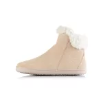 Shapen Fluffy 2.0 Beige Bőr Bélelt Barefoot Bakancs