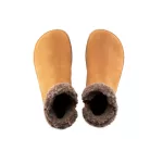 Shapen Fluffy 2.0 Brown Bőr Bélelt Barefoot Bakancs