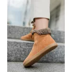 Shapen Fluffy 2.0 Brown Bőr Bélelt Barefoot Bakancs
