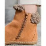 Shapen Fluffy 2.0 Brown Bőr Bélelt Barefoot Bakancs