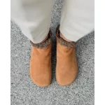 Shapen Fluffy 2.0 Brown Bőr Bélelt Barefoot Bakancs