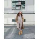 Shapen Fluffy 2.0 Brown Bőr Bélelt Barefoot Bakancs