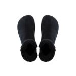 Shapen Fluffy 2.0 Black Nubuk Bőr Bélelt Barefoot Bakancs