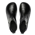 Shapen Ivy Black  Női Bőr Barefoot Bokacipő