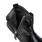 Shapen Ivy Black  Női Bőr Barefoot Bokacipő