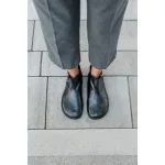 Shapen Ivy Black  Női Bőr Barefoot Bokacipő