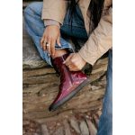 Shapen Maverick Bordeaux Leather Barefoot Bakancs