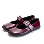 Shapen Mary Jane Coco Bordeaux Bőr Barefoot Balerina