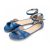 Shapen Petal Royal Blue Női Bőr Barefoot Szandál