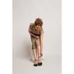 Shapen Poppy Black Női Bőr Barefoot Szandál