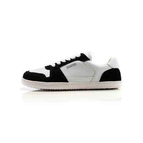 Shapen RE:WIND Black & White Unisex Bőr Barefoot Sneaker
