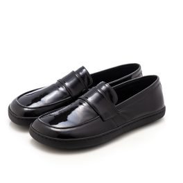 Shapen Sheen Black Női Lakkbőr Barefoot Loafer