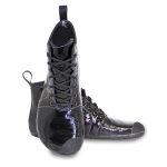 Saltic Vintero Laky Black Női Magasszárú Barefoot Cipő