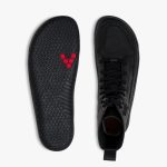 Vivobarefoot Gobi Boot Womens Obsidian Bőr Barefoot Bakancs
