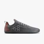 Vivobarefoot Primus Lite Knit Mens Obsidian - Cherry Tomato Sportcipő