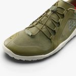 Vivobarefoot Primus Trail III All Weather FG Womens Dark Olive / White Barefoot Sportcipő
