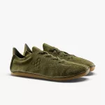 Vivobarefoot Sensus Mens Dark Olive Cracked Bőr Barefoot Félcipő