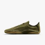 Vivobarefoot Sensus Mens Dark Olive Cracked Bőr Barefoot Félcipő