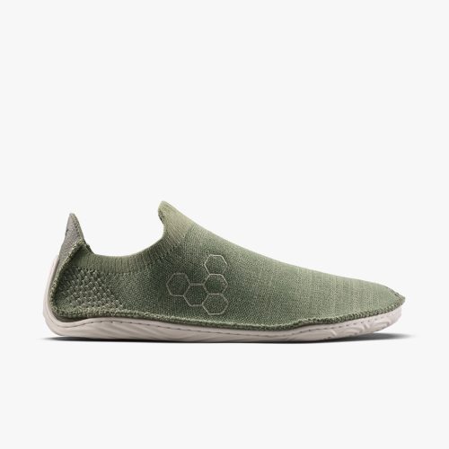 Vivobarefoot Sensus Slip On Knit Mens Olive Night Barefoot Bebújós Cipő