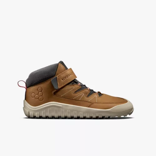 Vivobarefoot Tracker AT Juniors Acorn Leather Barefoot Gyerekcipő
