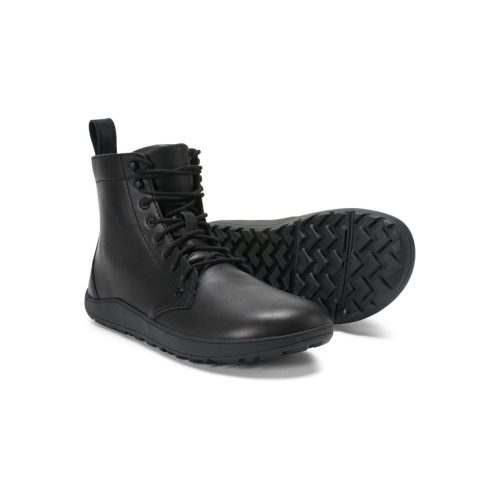 Xero Breckenridge Black Bőr Barefoot Bakancs