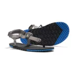 XERO H-Trail Steel Gray / Blue Iolite Men Huarache Stílusú Barefoot Sportszandál