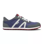 XERO Wynn Blue / Gray / Red Retro Barefoot Sneaker