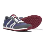 XERO Wynn Blue / Gray / Red Retro Barefoot Sneaker