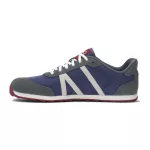 XERO Wynn Blue / Gray / Red Retro Barefoot Sneaker