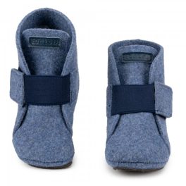 Zeazoo BAMBI Blue Gyapjú Barefoot Babacsizma/Kocsicipő