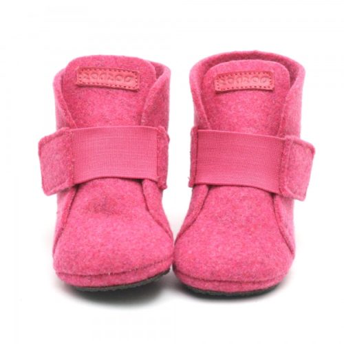 Zeazoo BAMBI Pink Gyapjú Barefoot Babacsizma/Kocsicipő