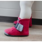 Zeazoo BAMBI Pink Gyapjú Barefoot Babacsizma/Kocsicipő