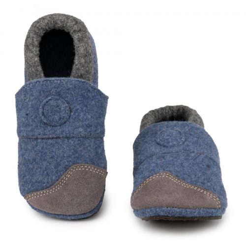 Zeazoo KIWI Wool Blue Gyapjú Barefoot Papucs / Benti cipő