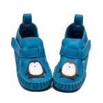 Zeazoo LEO Blue Bőr Barefoot Benti Cipő